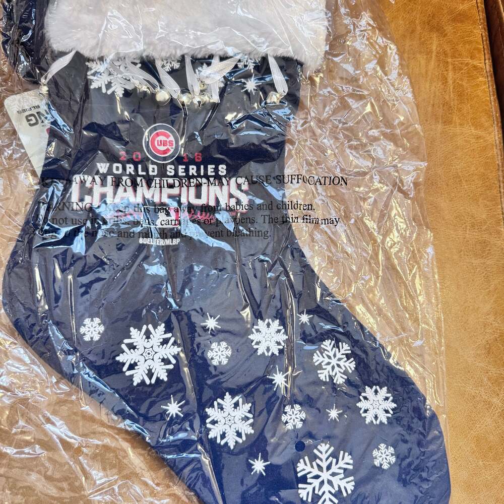 Chicago Cubs Official 2016 World Series Champions Christmas Stocking